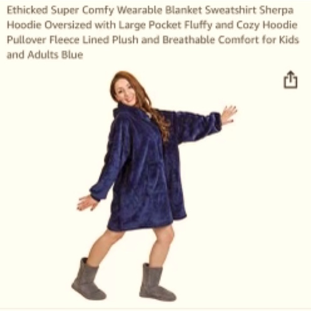 Super comfy oversize blanket hoodie.